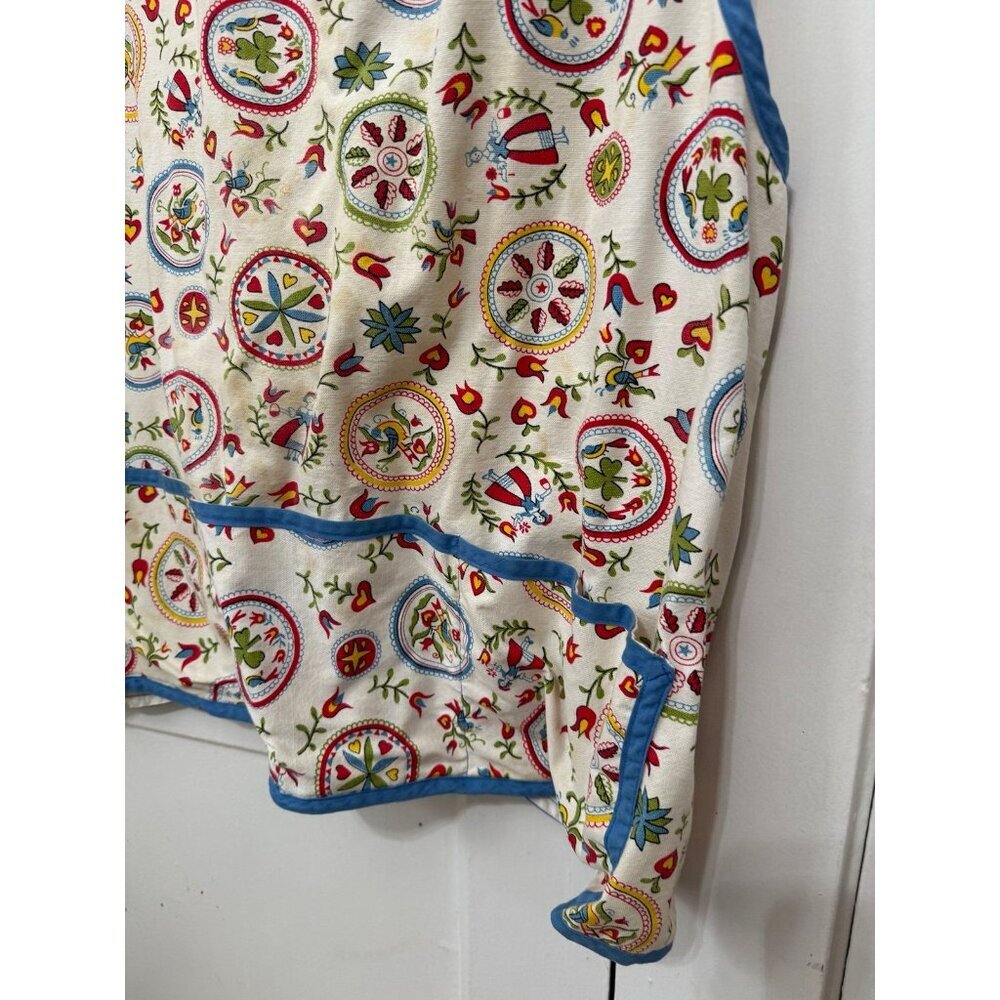 Vintage Amish Farmhouse Quilted Apron Vest Floral Print - Picture 3 of 11